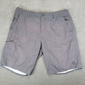 Rip Curl Mirage Mens Hybrid Walk Shorts Grey Striped Boardshorts Size 36